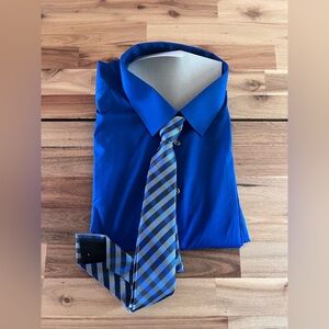 J. Ferrar Mens Slim Fit Stretch Fabric Long Sleeve Dress Shirt